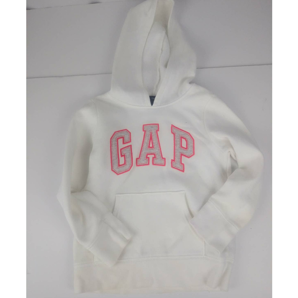Girls Sz XS Gap Kids White Hooded Logo Jogger